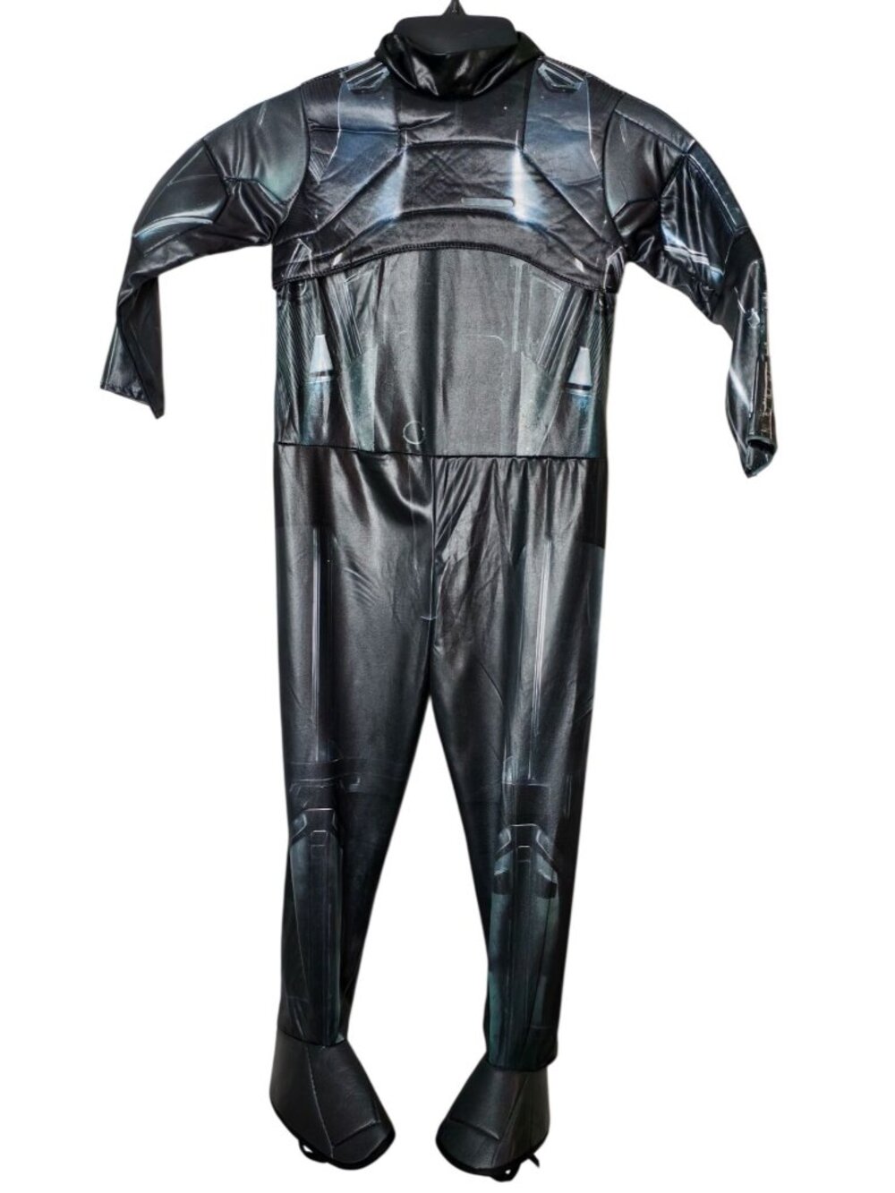Star Wars Boys S Costume Black Trooper Padded Body Jumpsuit Halloween Outfit